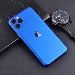 2pk Blue iPhone 11pro max Skin Wrap Protector Ultra-Thin Water-proof